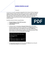 Cara Lengkap Instalasi Windows XP Sp2
