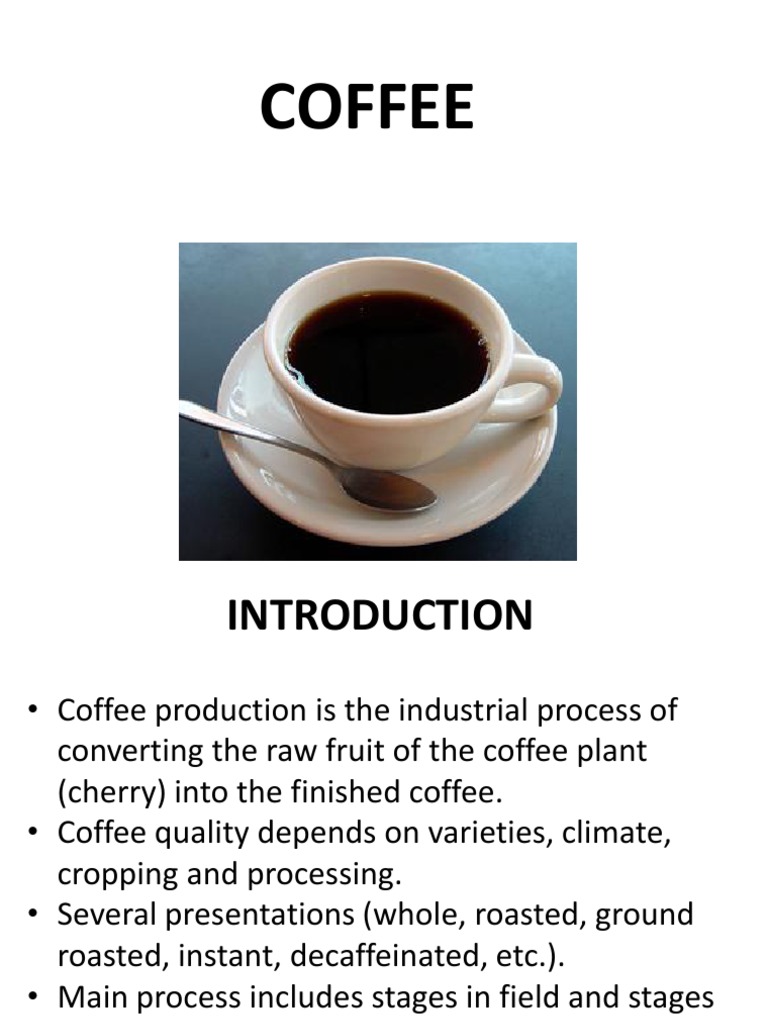 Coffee Production Process Overview | PDF