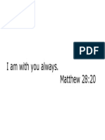 Matthew 28.20