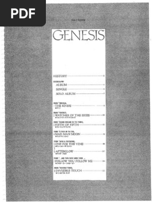Compilation (Full Band Score) - Genesis | PDF