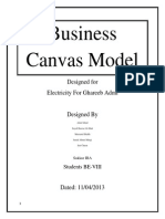 Business Canvas Electricity For (Ghareeb Admi)