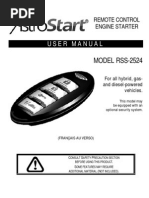 AstroStart RSS-2524 Owners Manual