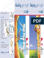 Belaying & Abseiling Leaflet