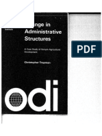 Change in Administrative Structures