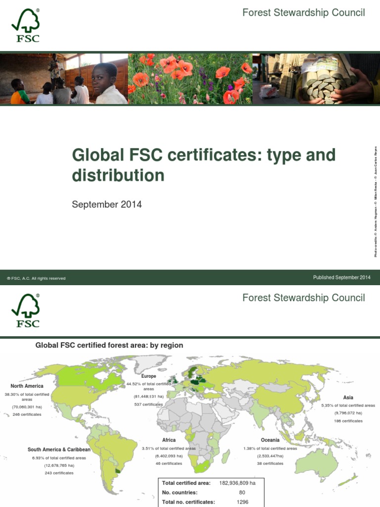Global FSC Certificates | PDF | Forest Stewardship Council | Products