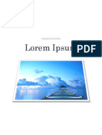 Lorem Ipsum: Organization