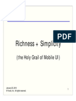 25868749 Richness Simplicity the Holy Grail of Mobile UI 1-25-2010 (1)