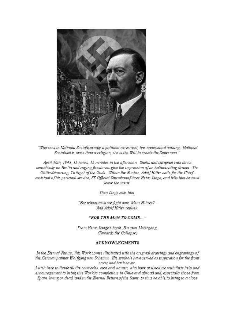 Esoteric Hitlerism and the Superman | PDF | Adolf Hitler | Science