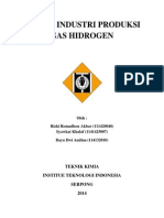 Makalah PIK 1, Proses Produksi Industri Hidrogen