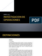 Investigacion de Operaciones PL Clase 1