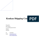 TAPMI Konkan Shipping Company Sample