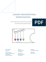 Leading Organizational Improvisation Masters Thesis Gijs Van Bilsen PDF