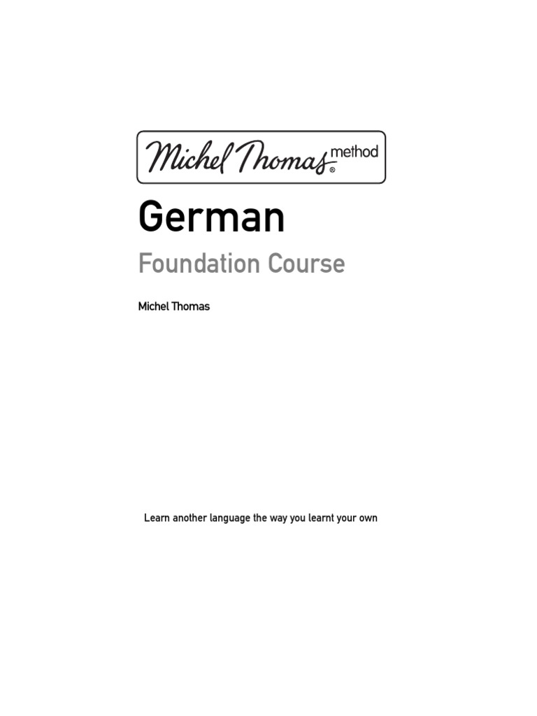 Learn German with Michel Thomas Method | PDF | Learning | Cognition