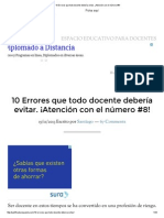 10 Errores Que Todo Docente Debería Evitar