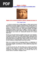 Egipto y La Biblia