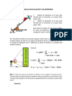 Ángulos de elevación y depresión para resolver problemas de ingeniería y física