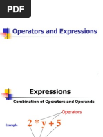 Operators and Expressions