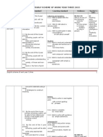 English Yearly Scheme of Work Year Three 2015