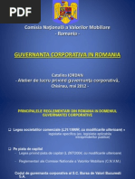 Guvernanta Corporativa in Romania