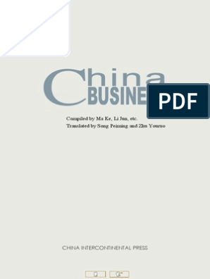 CHINA BUSINESS EBOOK.pdf | Communist Party Of China | China