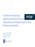 Transformer Monitoring: How Moving Forward From Monitoring To Diagnostics Can Positively Impact Indian Business and Industry