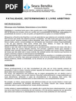 13 Aula-AF 2013 FatalidadeDeterminismo e LivreArbítrio (1)