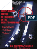 Commander-X-Swartz-Strange and Unexplainable Deaths at the Hands of the SecretGovernment