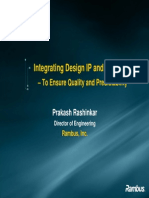Integrating Design IP and Verification IP: - To Ensure Quality and Predictability