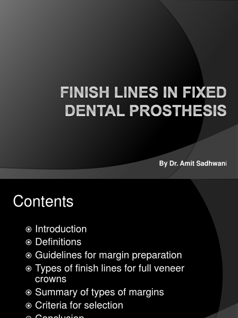 Pedagogy Finish Lines in FPD PDF Dentistry Branches Health Sciences