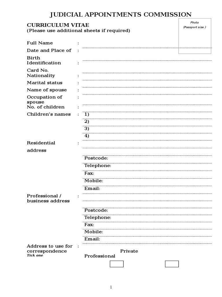 Application Form v.2 | PDF
