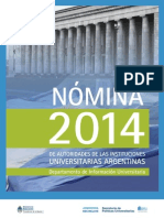 Nomina de Autoridades 2014.