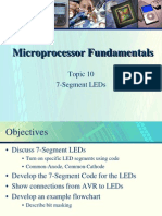 Microprocessor Fundamentals: Topic 10 7-Segment Leds