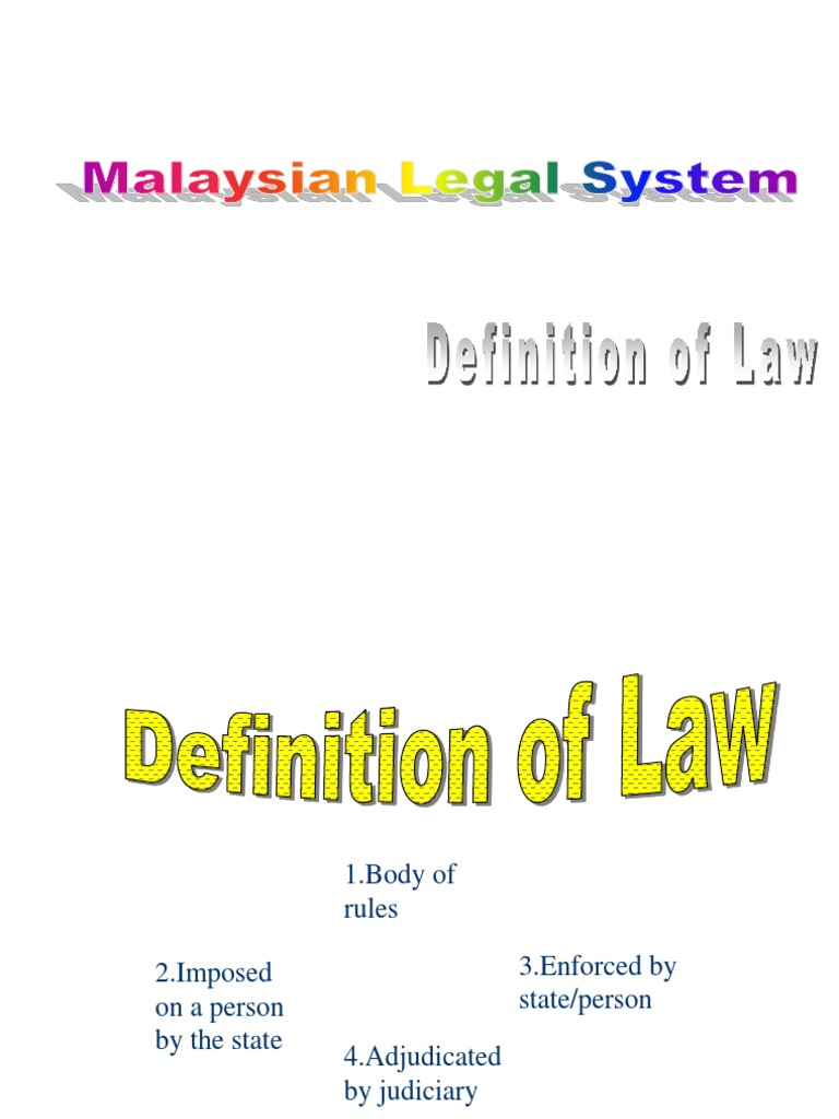 Malaysian Legal System Constitution Jurisdiction