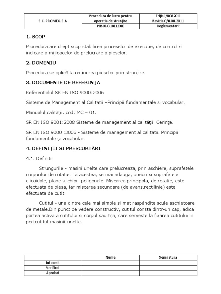 Fisa de Proces | PDF