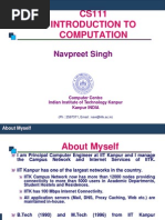 CS111 Introduction To Computation: Navpreet Singh