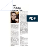 Nobel Elfriede Jelinek - Spirit-André Paillaugue - Novembre 20