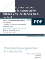 Presentación Estatuto de Contratación y Nueva Reglamentacion Jorge Beltran Pardo PGN PDF