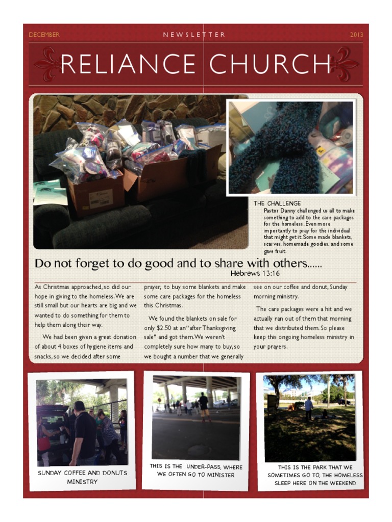 December Newsletter | PDF | Prayer | Paul The Apostle