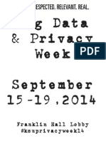 Big Data Privacy Week Flyer