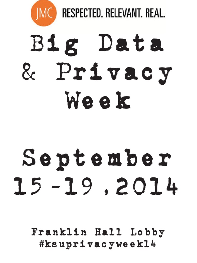 Big Data Privacy Week Flyer | PDF