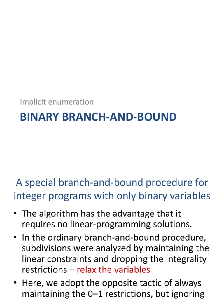 09.3 Integer Programming PDF | PDF