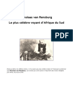 Van Rensburg Nicolaas - Le Plus Célèbre Voyant D'afrique Du Sud