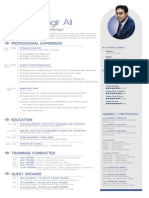 Free Simple Professional Resume Template in Vector Format