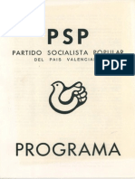 Programa del Partido Socialista Popular