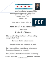 Richard Wooten Campaign Office Flyer