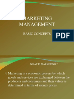 Marketing Management: Basic Concepts