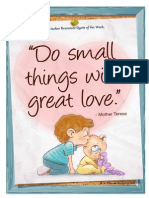 Small Things Great Love Quote PDF