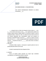 Peças - Gustavo Junqueira - Xiii Exame de Ordem - Penal