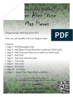 Green Alien Stone Map Pieces