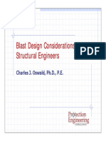 Blast Design Consideration for Structural Engineers